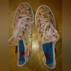 Blowfish Malibu sneakers roses and butterflies